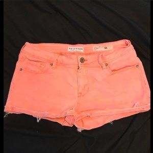 Bullhead Coral Pink Denim Shorts